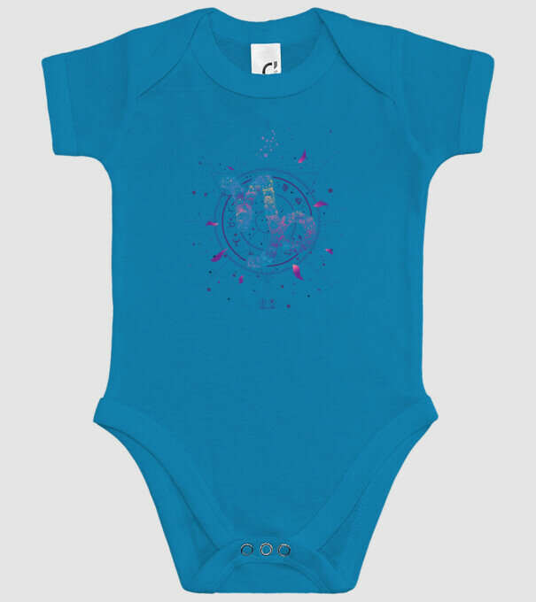 Capricorn Zodiac model turcoaz pe tricou