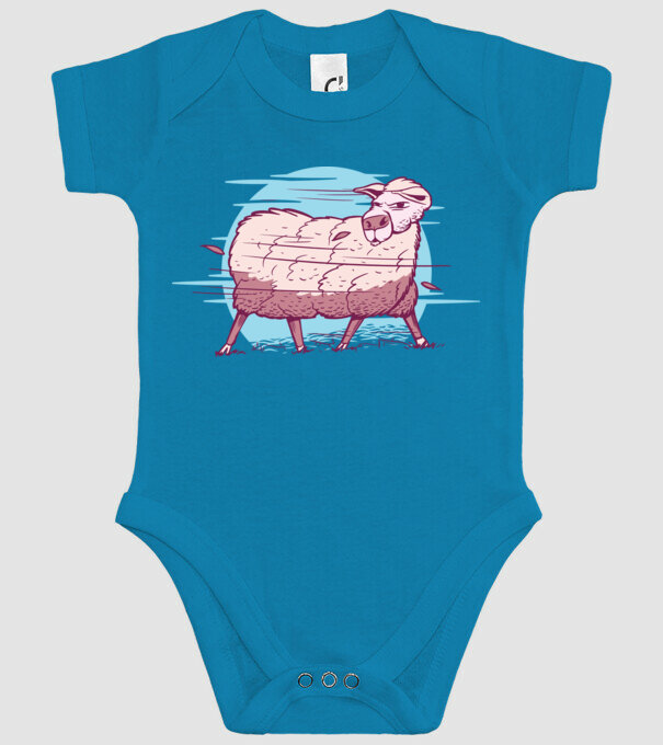 Miel în furtună model turcoaz pe tricou