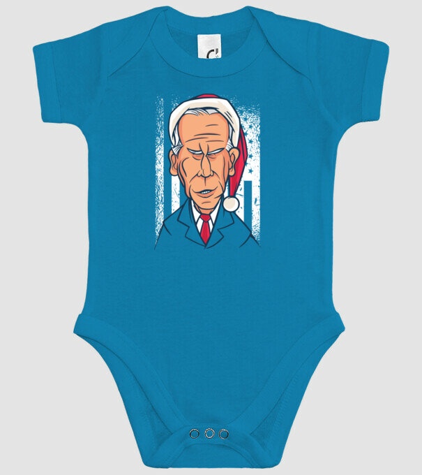 Crăciun Biden model turcoaz pe tricou