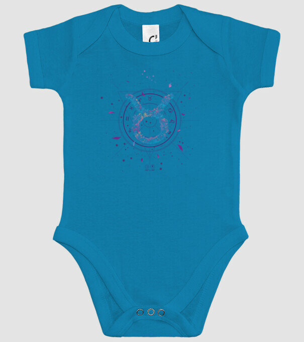 Taurus Zodiac model turcoaz pe tricou