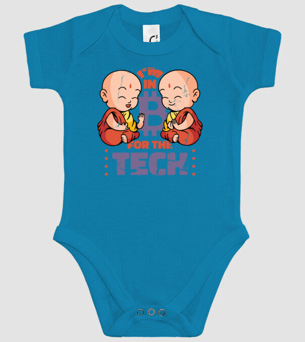 Călugări Buddha Bitcoin model turcoaz pe tricou