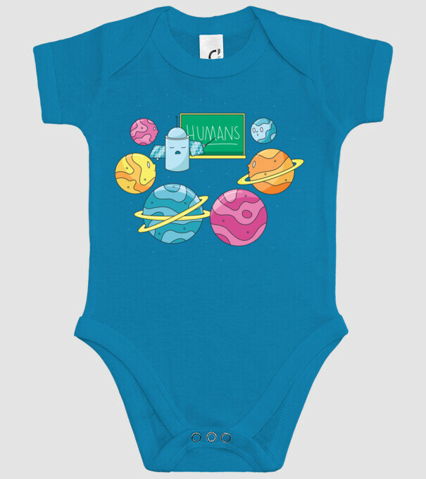 Învățarea planetelor model turcoaz pe tricou