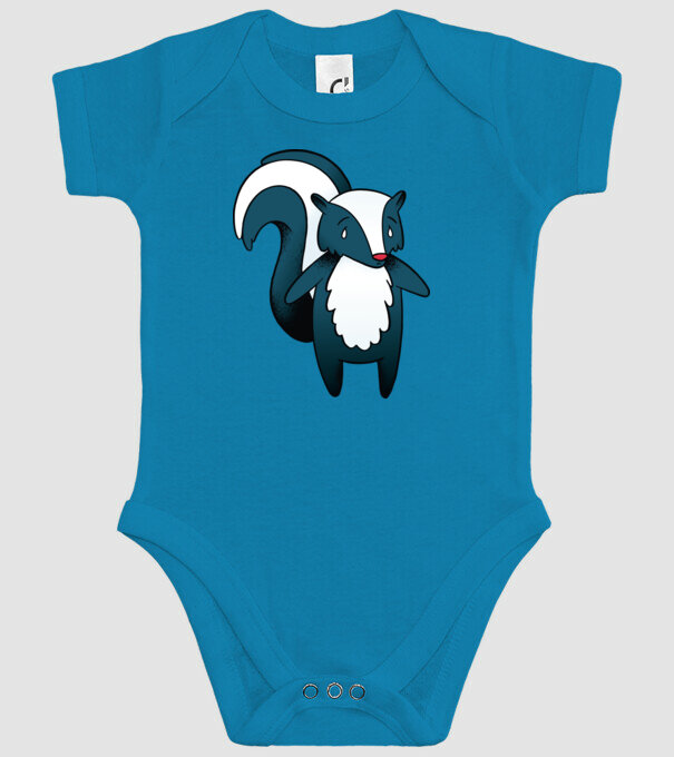 Bursuc puturos model turcoaz pe tricou