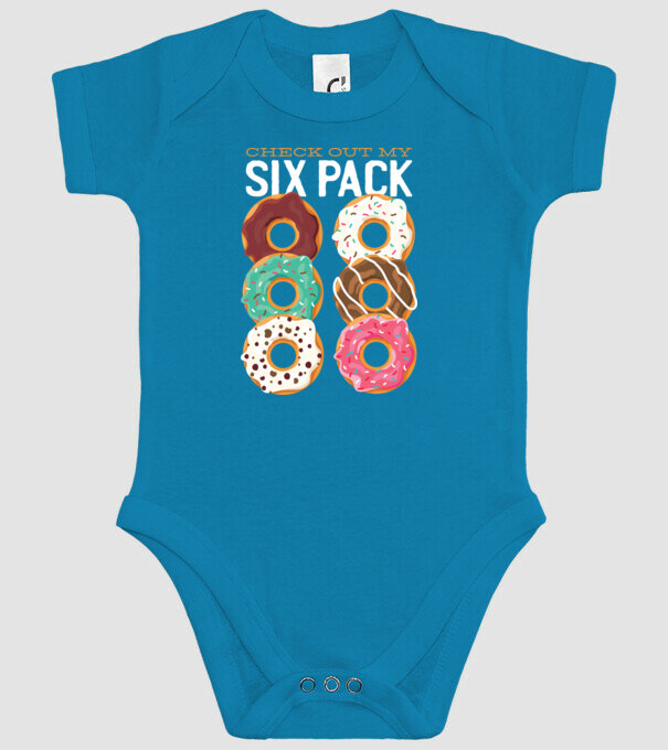 Check out my Six Pack model turcoaz pe tricou