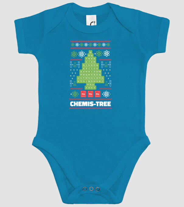 Chemis-tree pom de Crăciun model turcoaz pe tricou