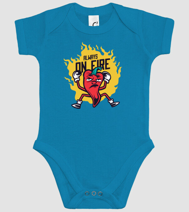 Ardei Chili model turcoaz pe tricou