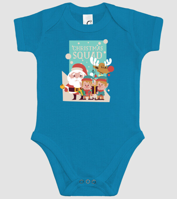 Christmas Squad Echipa de Crăciun model turcoaz pe tricou