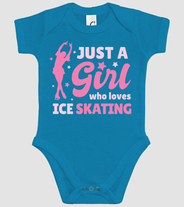 Doar o fată căreia îi place să patineze model turcoaz pe tricou