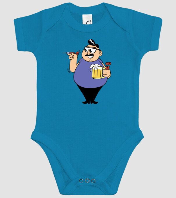 Jucător de darts model turcoaz pe tricou