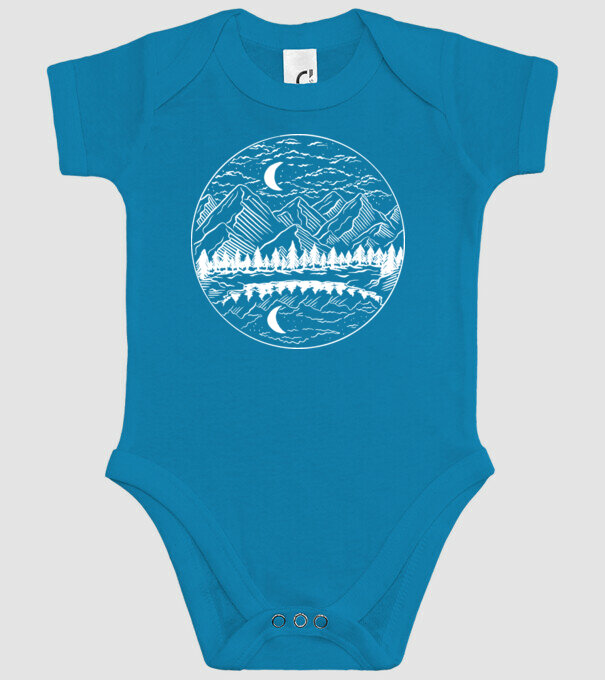 Peisaj de Noapte model turcoaz pe tricou