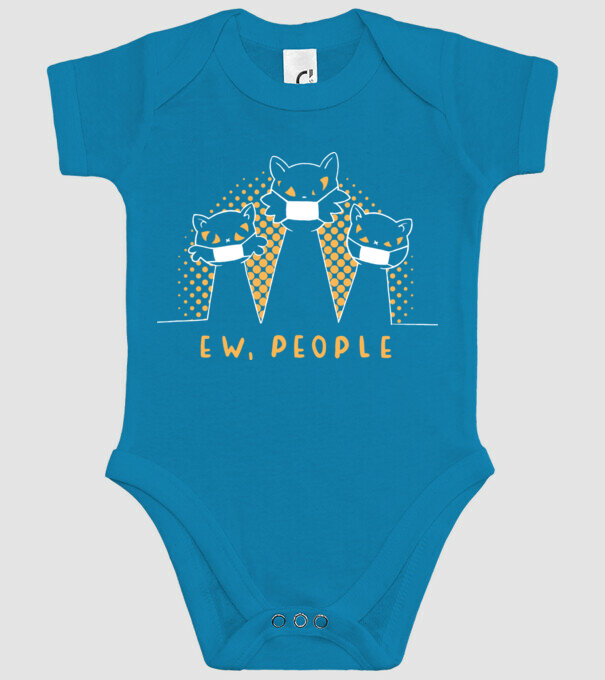 ew, people model turcoaz pe tricou
