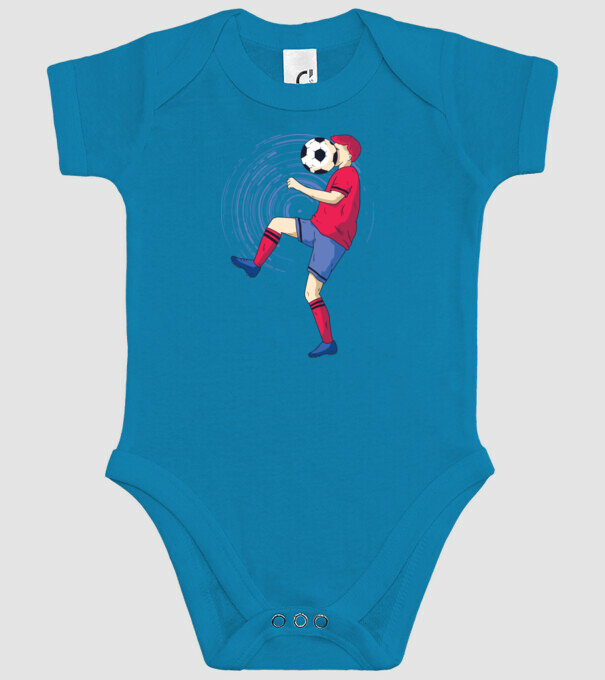 Fotbalist model turcoaz pe tricou