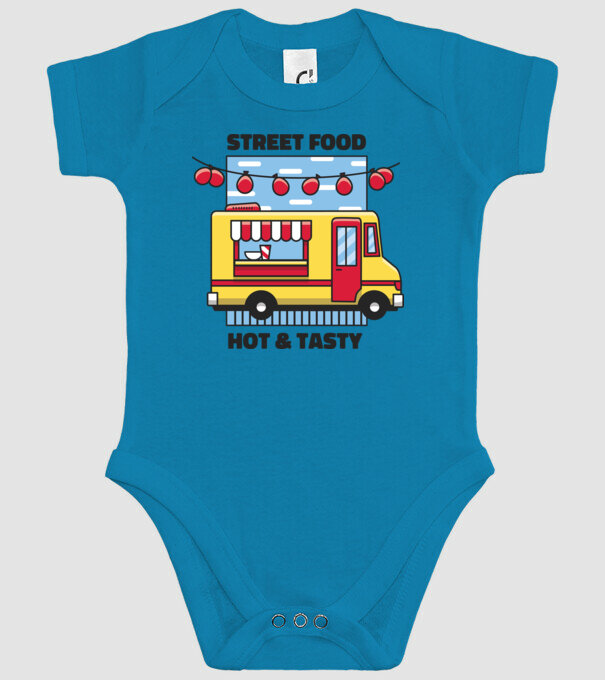 Foodtruck model turcoaz pe tricou