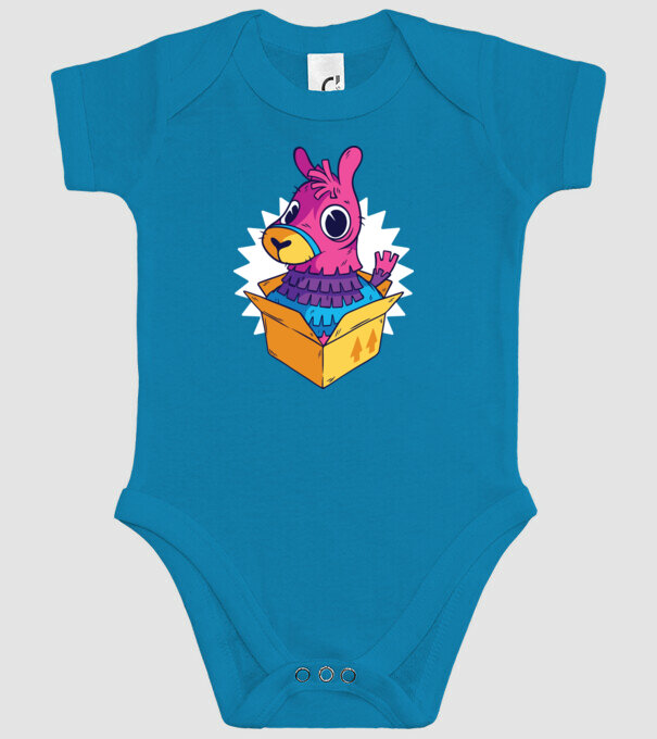 Fortnite Llama model turcoaz pe tricou