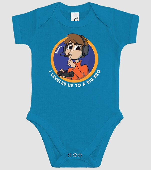 Gamer Frate mai mare model turcoaz pe tricou