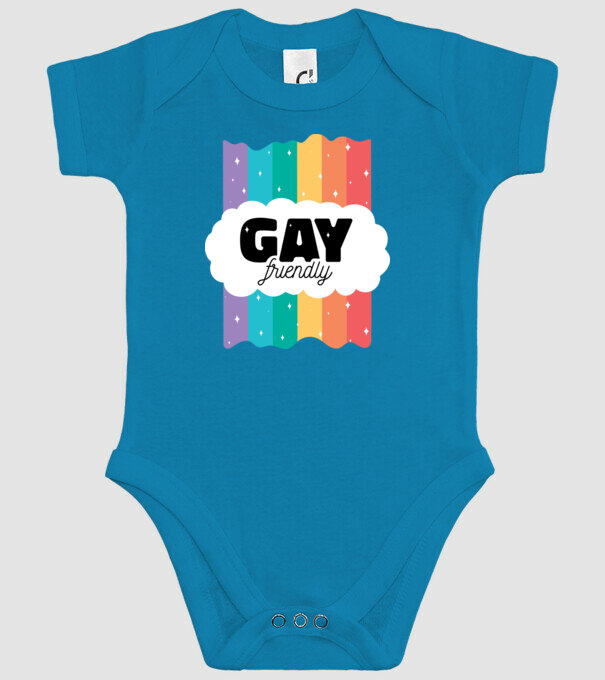 Gay friendly model turcoaz pe tricou