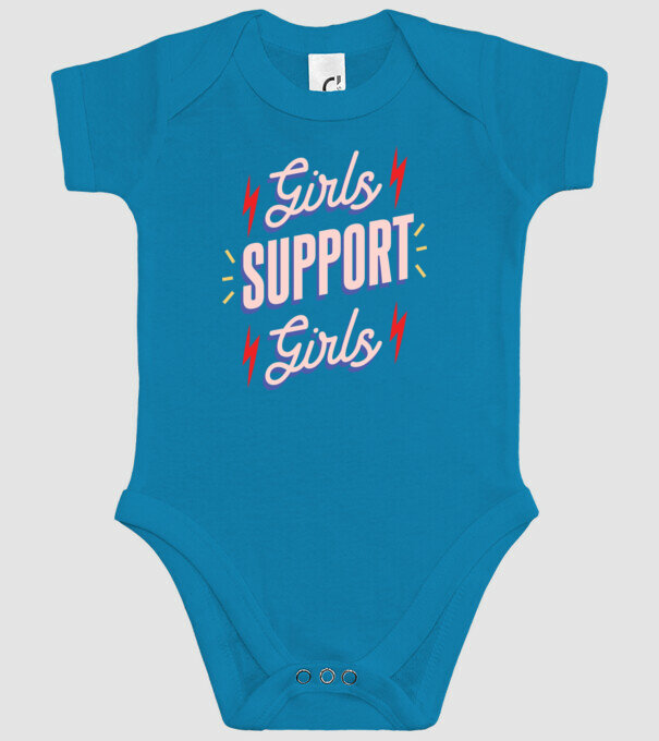 Girls Support Girls Ziua Femeii model turcoaz pe tricou