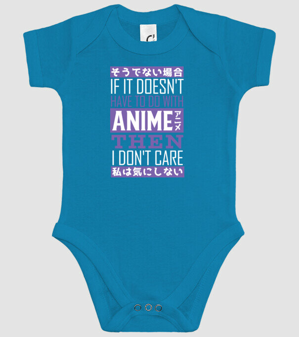 Dacă nu are nimic de-a face cu Anime, nu-mi pasă model turcoaz pe tricou