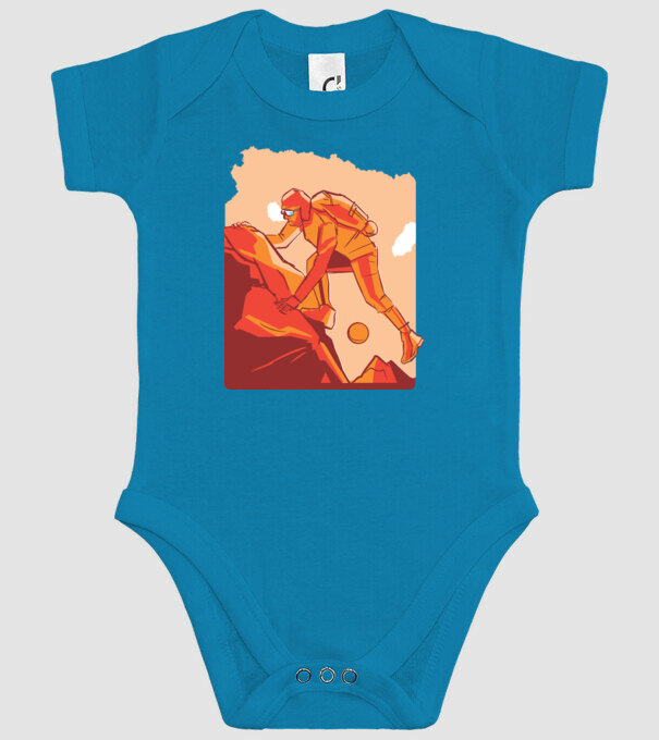 Alpinism model turcoaz pe tricou