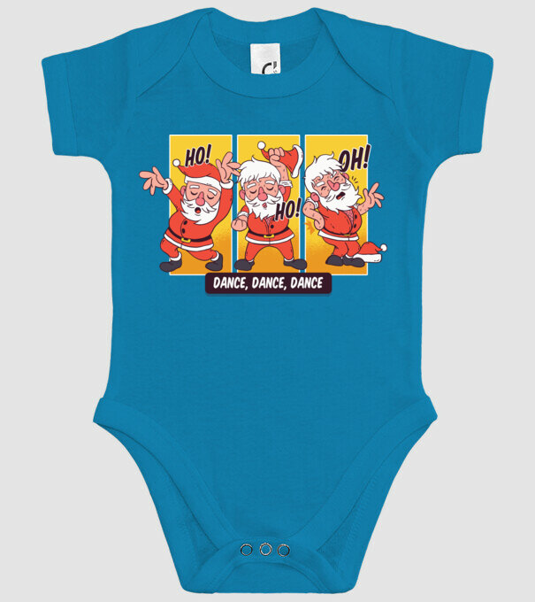 Hohoho dans Moș Crăciun model turcoaz pe tricou