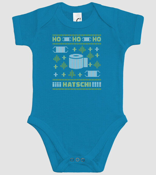 Hohohoho hârtie igienică pulover urât model turcoaz pe tricou