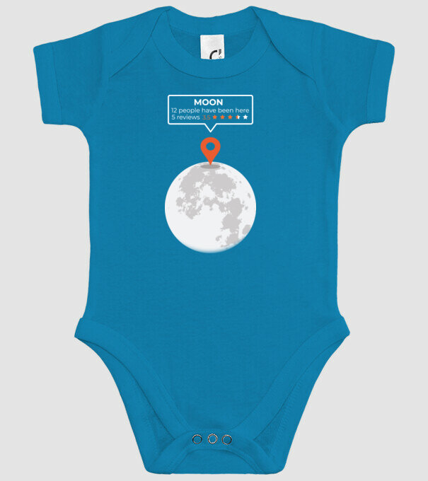 Luna Recenzie model turcoaz pe tricou