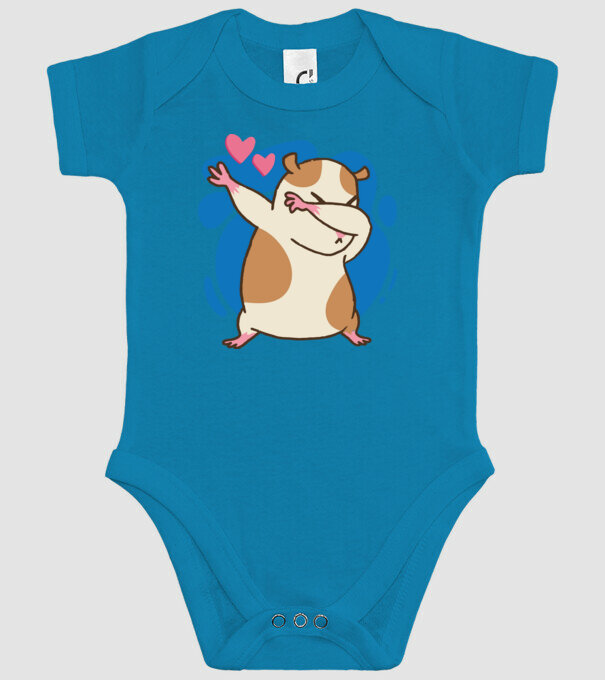 Hamster DAB model turcoaz pe tricou