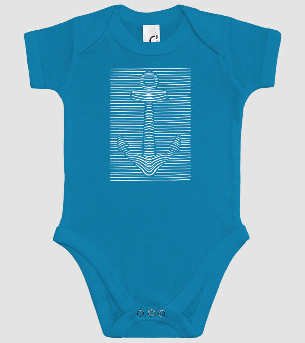 Linii Ancoră model turcoaz pe tricou