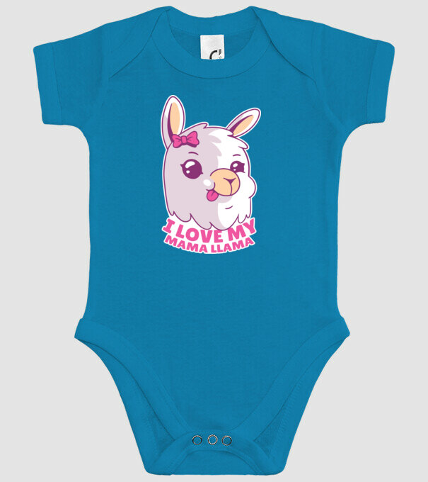 I Love My Papa Llama tricou drăguț cu lamă pentru bunica model turcoaz pe tricou