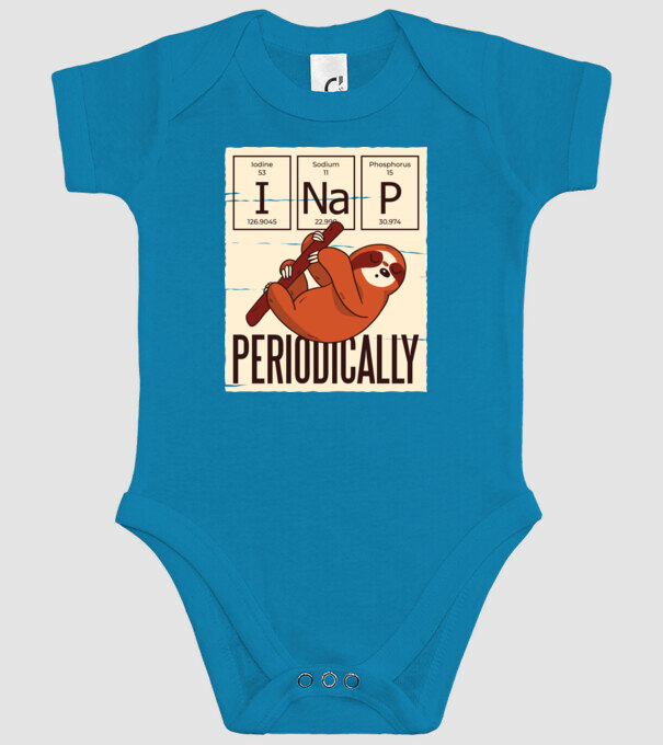 I NaP Periodic tricou leneș model turcoaz pe tricou