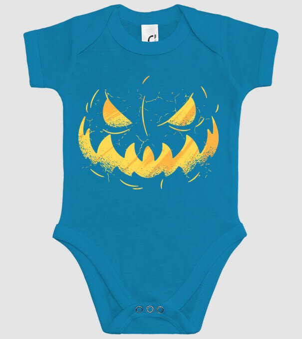 dovleac înfricoșător Halloween model turcoaz pe tricou