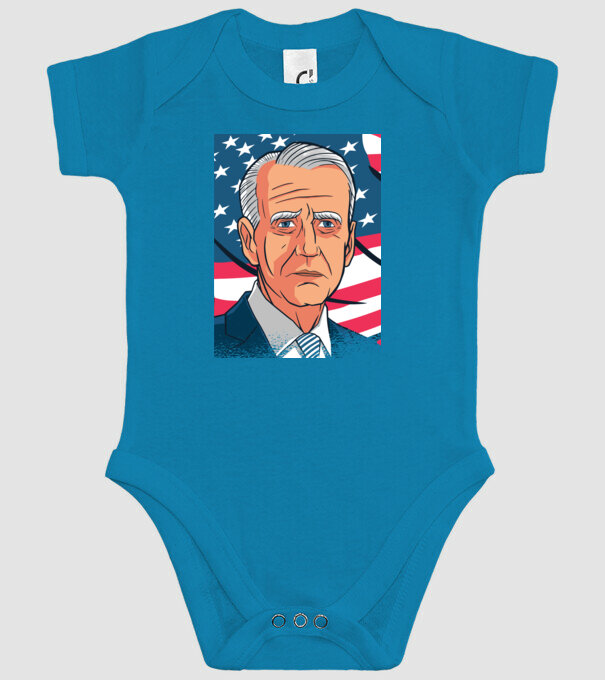 Joe Biden USA model turcoaz pe tricou