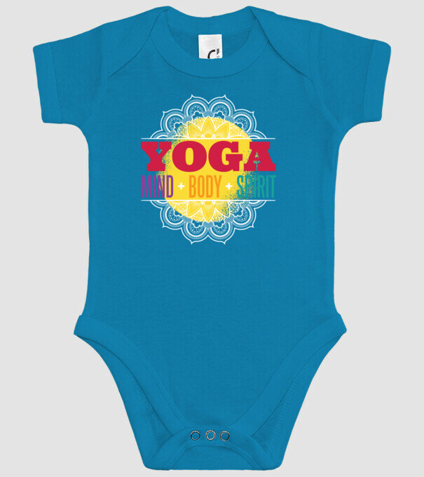 Valori yoga model turcoaz pe tricou