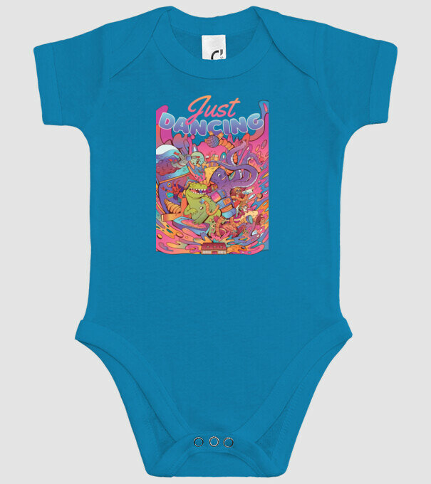 Just Dancing Fulgi de cereale model turcoaz pe tricou