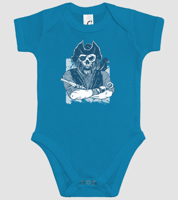 Pirat model turcoaz pe tricou
