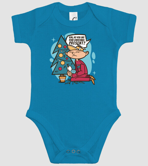 Cadouri de Crăciun model turcoaz pe tricou