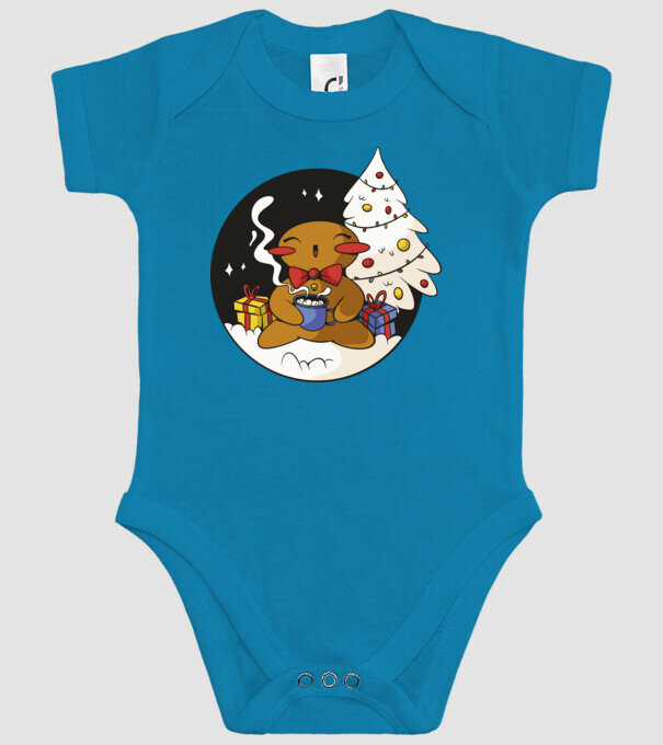 Turtă dulce de Crăciun model turcoaz pe tricou