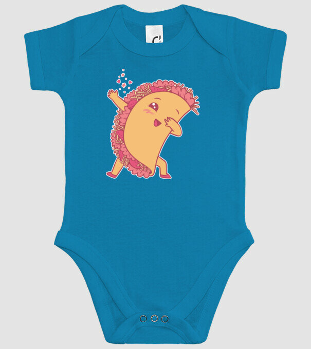 Kawaii Taco DAB model turcoaz pe tricou