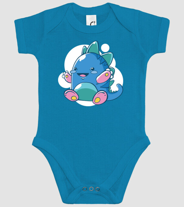Bebe dragon model turcoaz pe tricou