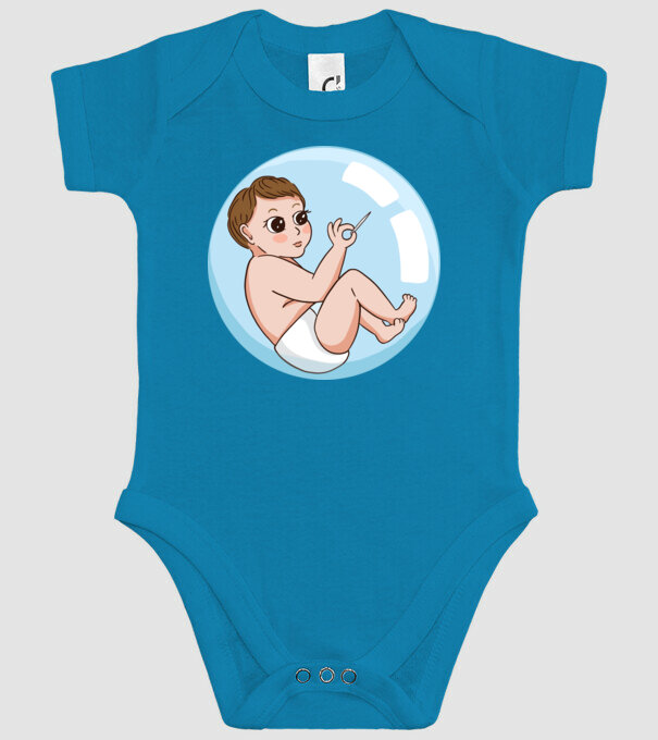 Bebeluș model turcoaz pe tricou