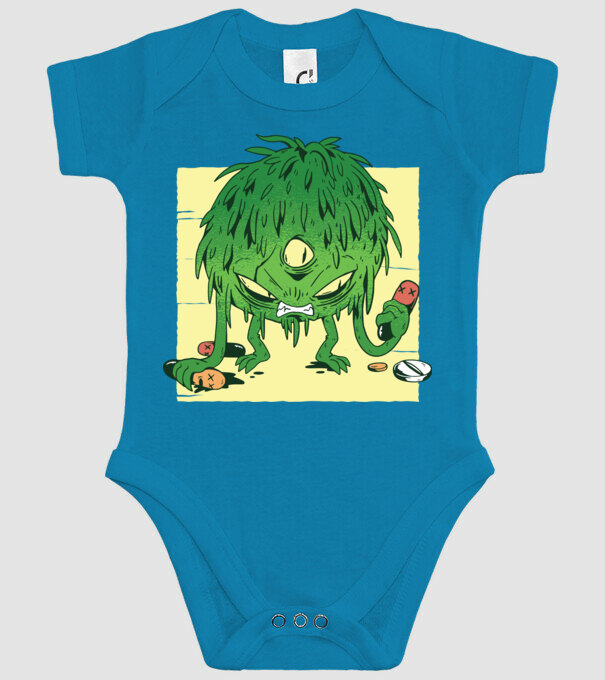 Coronavirus Monstru model turcoaz pe tricou