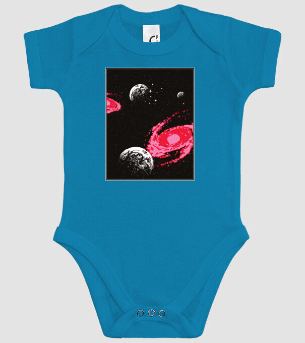 Cosmos Spațiu model turcoaz pe tricou