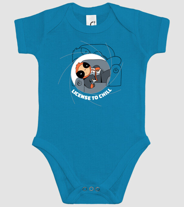 Leneș Bond 007 model turcoaz pe tricou