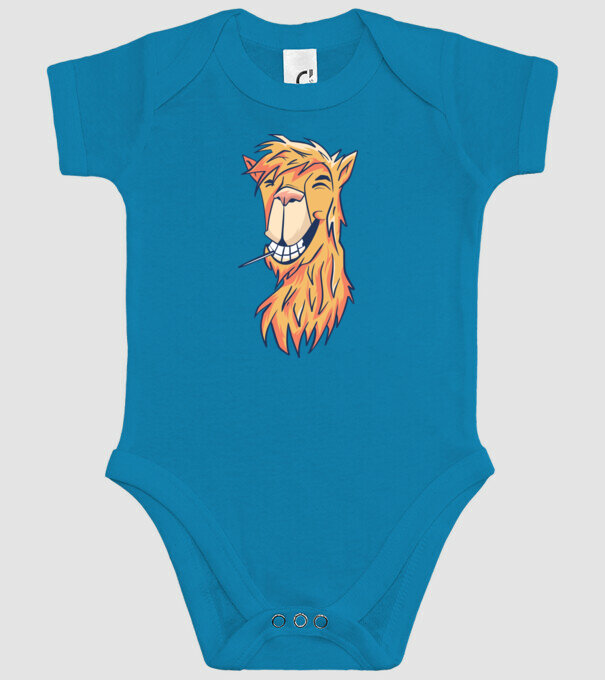 Cap de Lama model turcoaz pe tricou