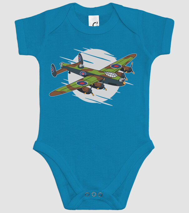 Avion bombardier Lancaster model turcoaz pe tricou