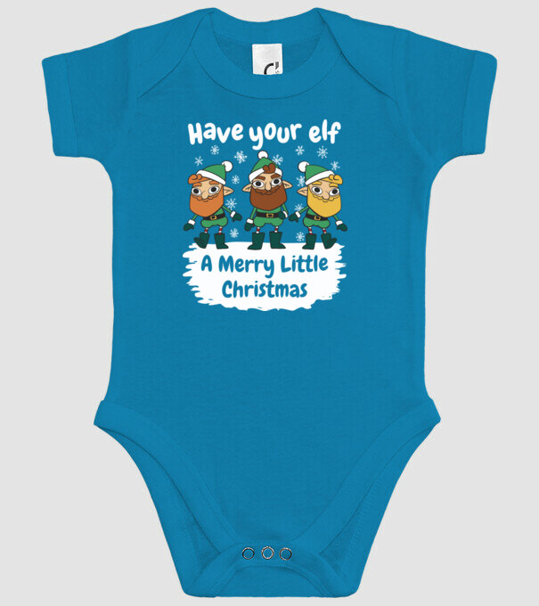 Să ai un Crăciun fericit de Elf model turcoaz pe tricou