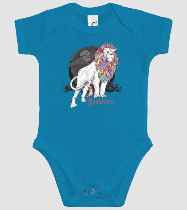 Leonicorn model turcoaz pe tricou
