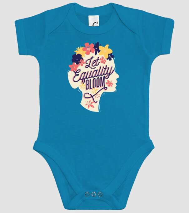 Let Equality Bloom Ziua Femeii model turcoaz pe tricou