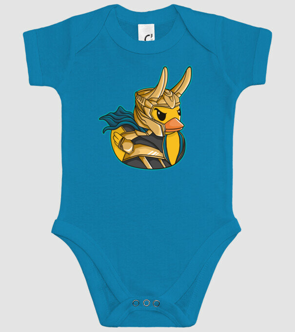 Rață Loki model turcoaz pe tricou