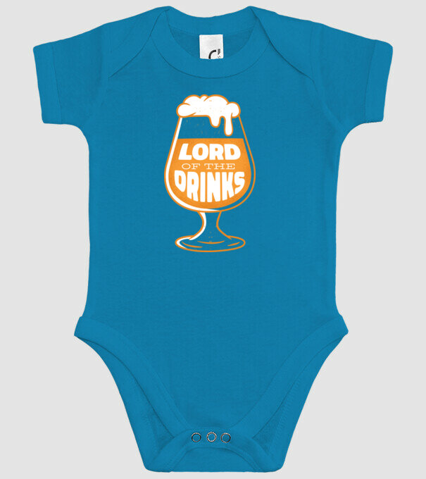 Lord of the Drinks Bere model turcoaz pe tricou